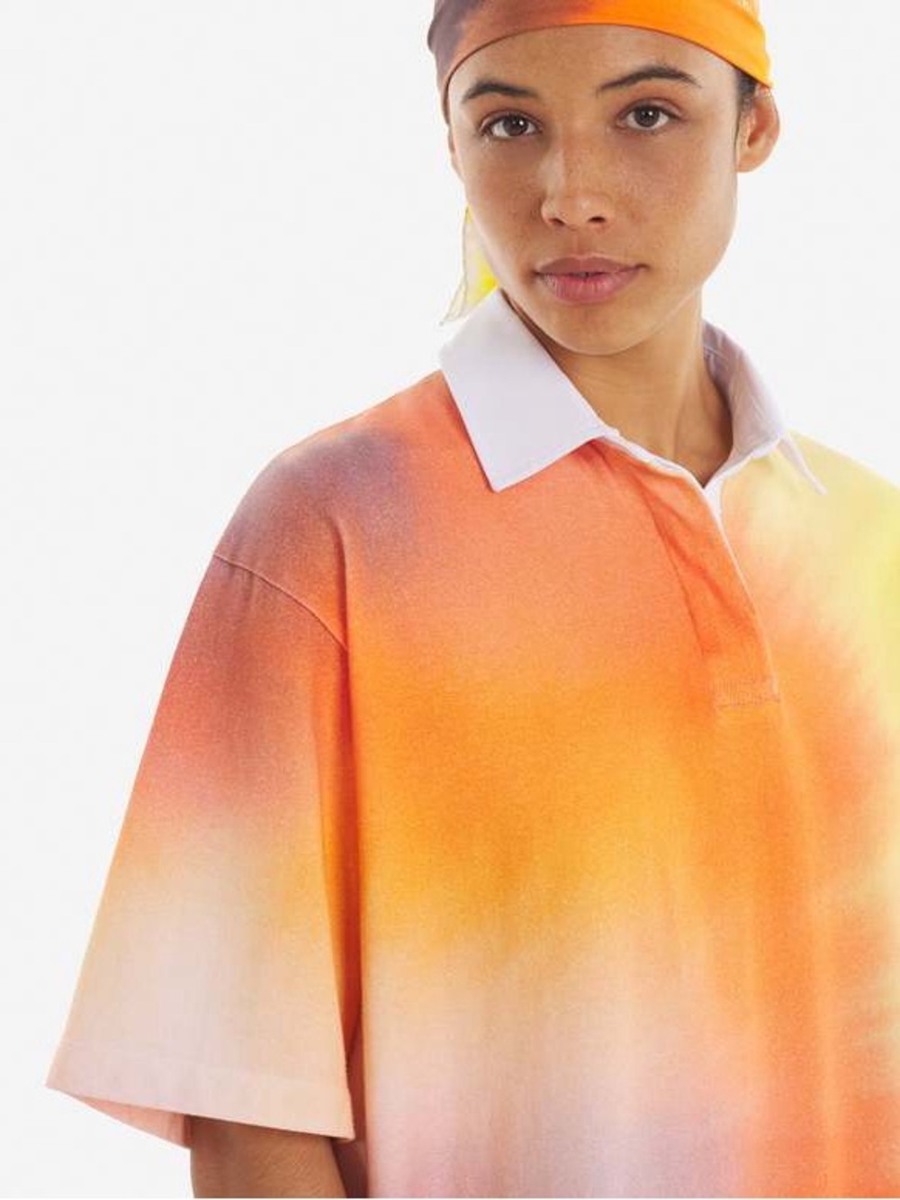MAISON KITSUNE x Van Mierlo Fox Polo Dress with White Collar